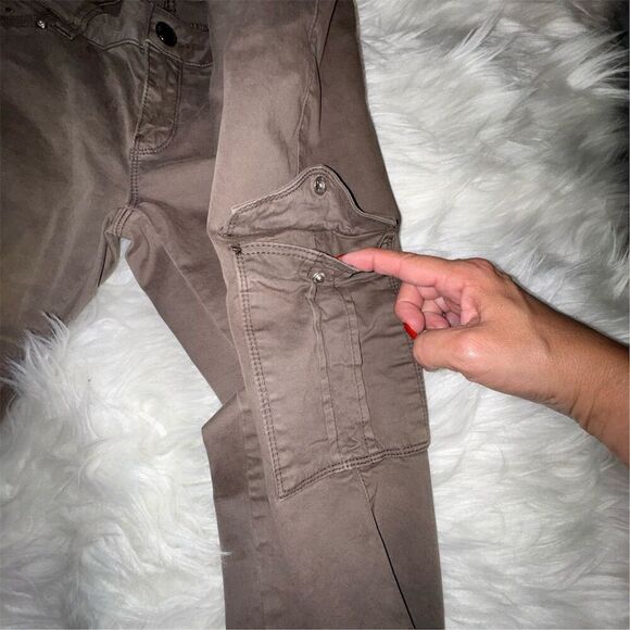 Motivi Women's Brown Straight Leg Cargo Jeans Size 10 Mid Rise - Picture 4 of 16